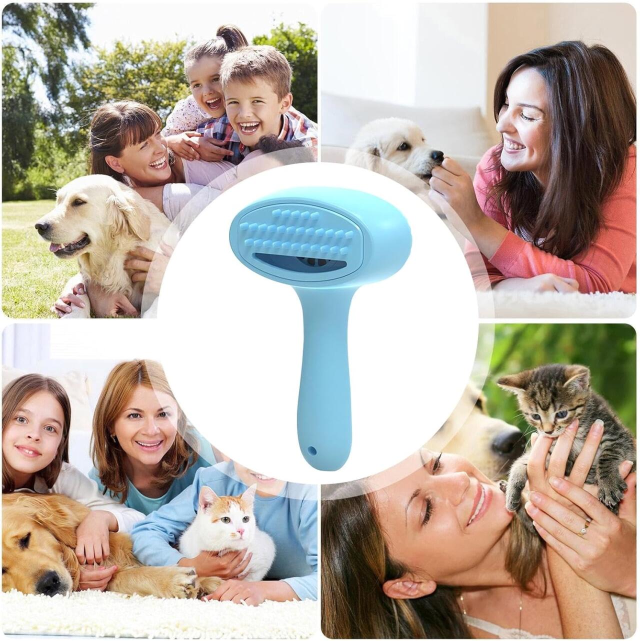 Cepillo Eléctrico Quitapelos para Mascotas | Perros y Gatos | Antinudos y Silencioso