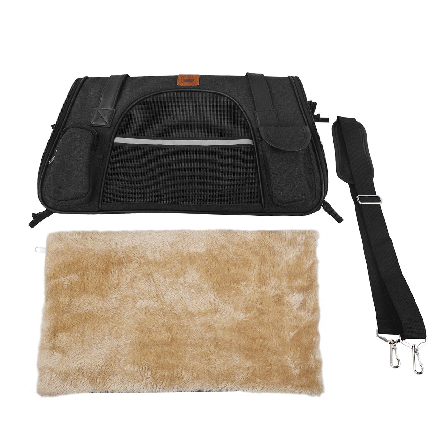 Transportín para Perros y Gatos Pequeños Plegable y Transpirable