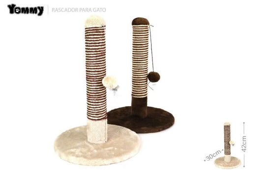 Rascador Vertical para Gatos con Juguete