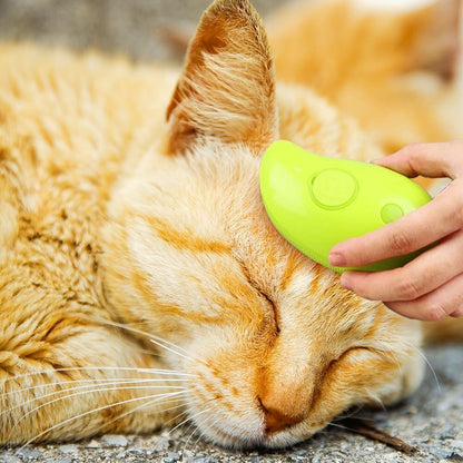Cepillo de Vapor para Mascotas | Limpieza, Masaje y Eliminación de Pelaje 4 en 1