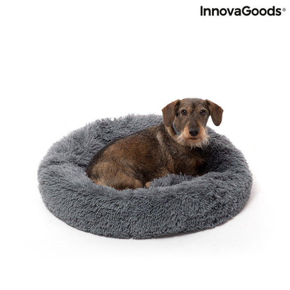 Cama Antiestrés para Mascotas Bepess InnovaGoods – Extra Suave y Calmante con Borde Elevado