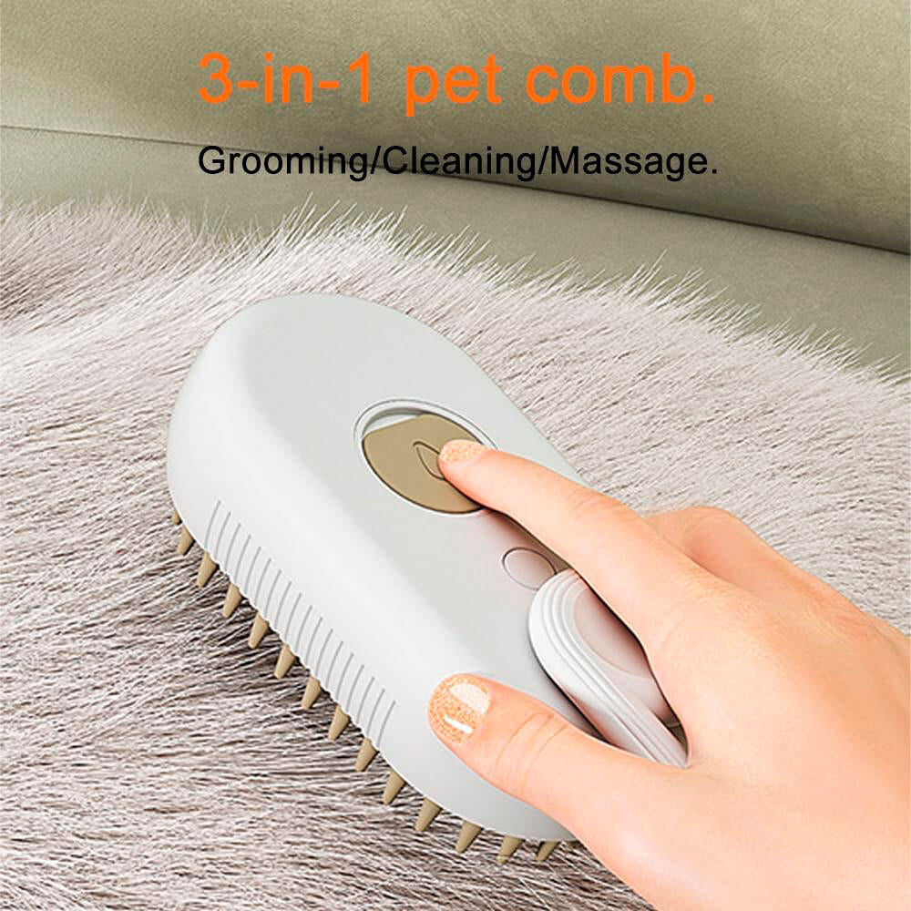 Cepillo de Vapor Multifuncional para Mascotas | Spa en Casa | Pack 2