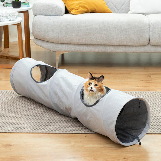 Túnel Plegable para Gatos Funnyl InnovaGoods – Juguete Interactivo y Refugio Multifunción