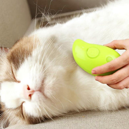 Cepillo de Vapor para Mascotas | Limpieza, Masaje y Eliminación de Pelaje 4 en 1