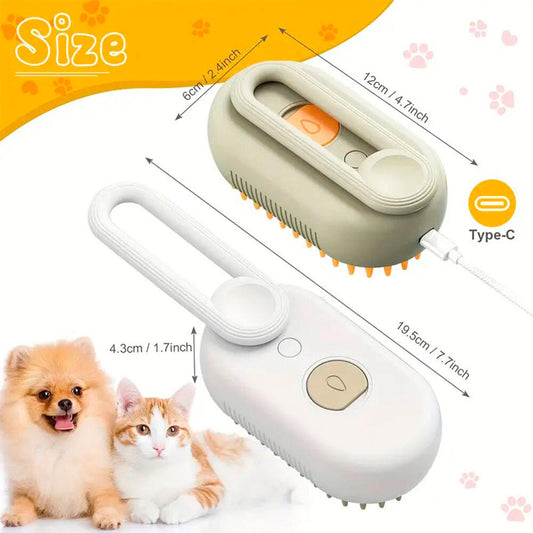 Cepillo de Vapor Multifuncional para Mascotas | Spa en Casa | Pack 2