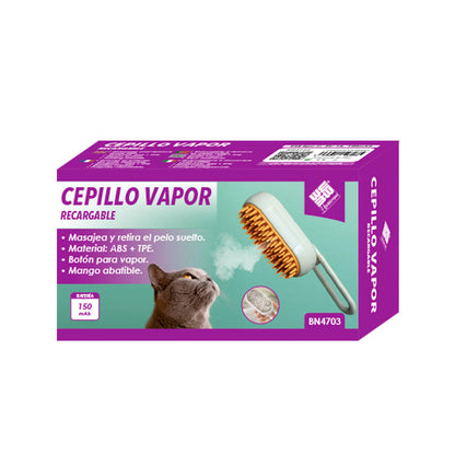 Cepillo de Vapor Multifuncional para Mascotas | Spa en Casa | Pack 2