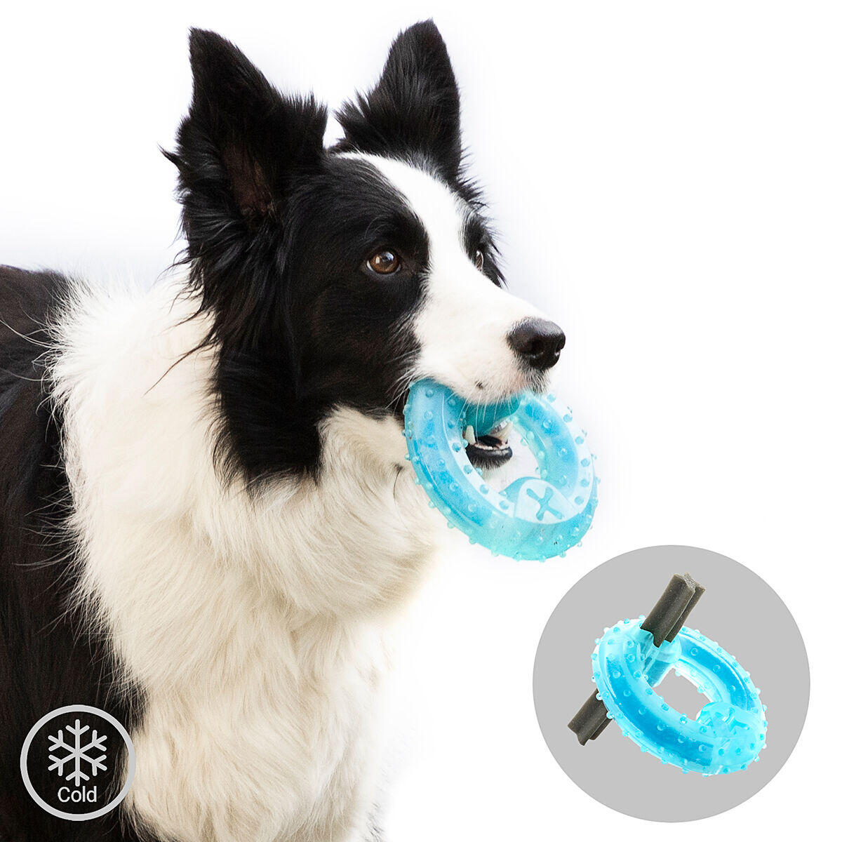 Juguete Mordedor 2 en 1 Congelable para Perros Glubiz InnovaGoods – Refrescante y Dental