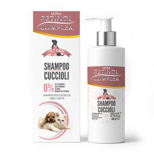 Champú para Cachorros 200 ml | Retinol Complex | Piel Sensible y Pelo Suave