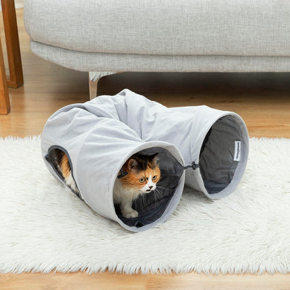 Túnel Plegable para Gatos Funnyl InnovaGoods – Juguete Interactivo y Refugio Multifunción