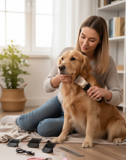 Máquina Cortapelo para Mascotas Profesional | Perros y Gatos | Recargable USB