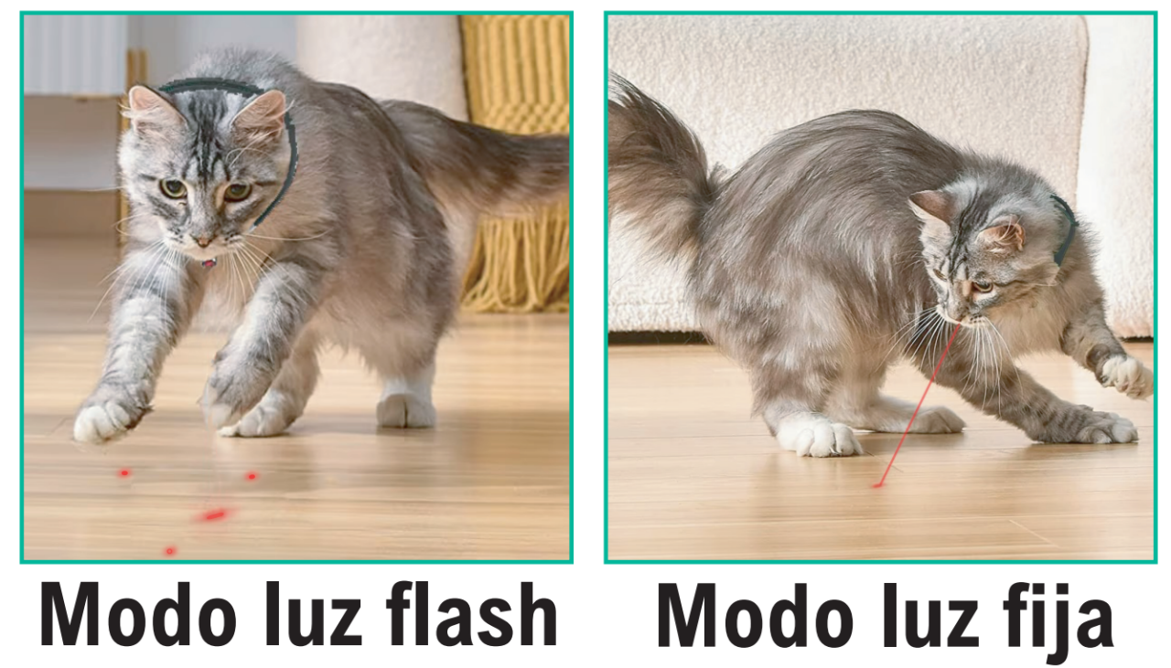 Collar Láser para Gatos | Juguete Interactivo Recargable y Seguro