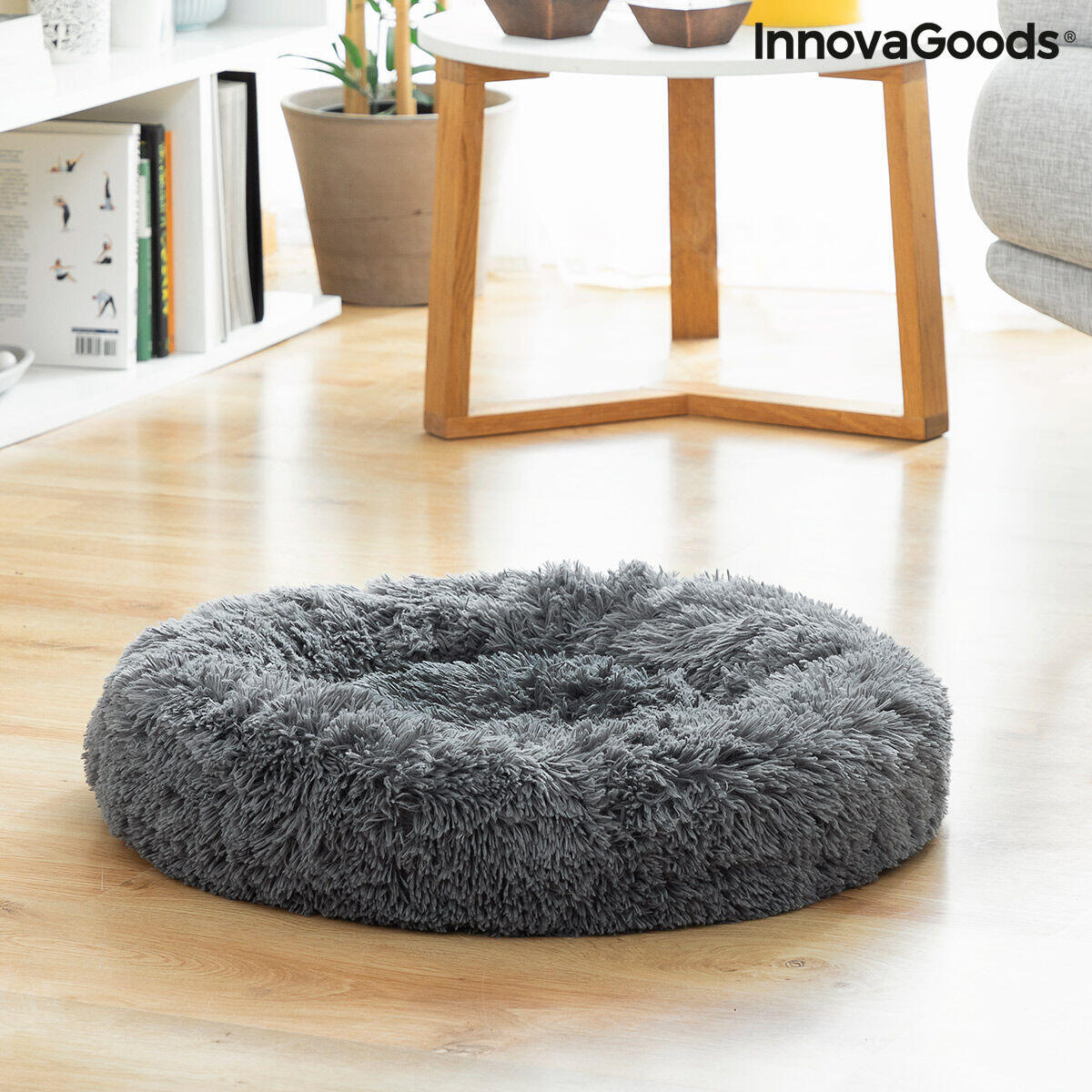 Cama Antiestrés para Mascotas Bepess InnovaGoods – Extra Suave y Calmante con Borde Elevado