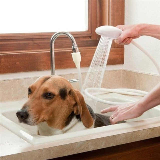 Manguera de Ducha Flexible con Alcachofa Extraíble 1,4 m – Portátil y Multiusos para Hogar y Mascotas