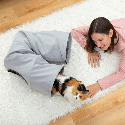 Túnel Plegable para Gatos Funnyl InnovaGoods – Juguete Interactivo y Refugio Multifunción