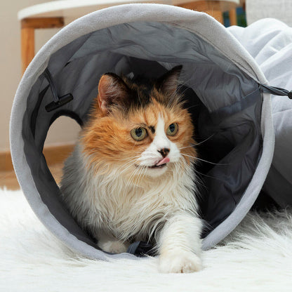 Túnel Plegable para Gatos Funnyl InnovaGoods – Juguete Interactivo y Refugio Multifunción