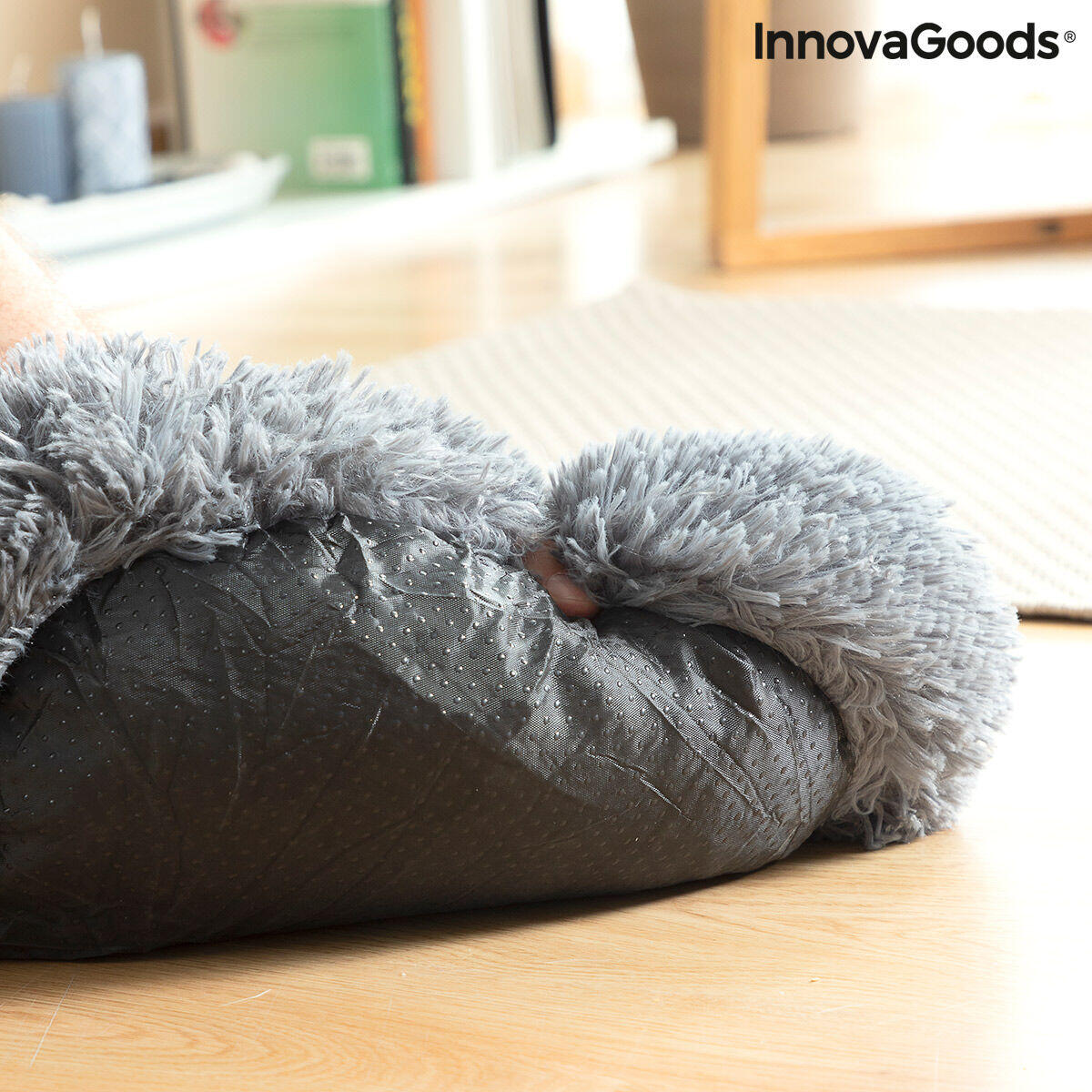 Cama Antiestrés para Mascotas Bepess InnovaGoods – Extra Suave y Calmante con Borde Elevado