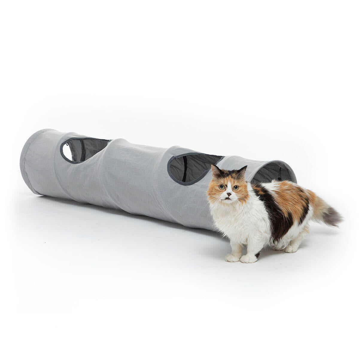 Túnel Plegable para Gatos Funnyl InnovaGoods – Juguete Interactivo y Refugio Multifunción