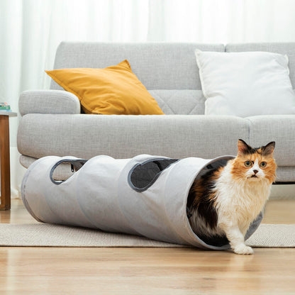 Túnel Plegable para Gatos Funnyl InnovaGoods – Juguete Interactivo y Refugio Multifunción