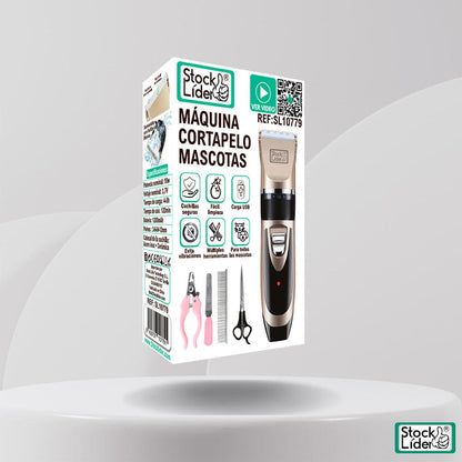 Máquina Cortapelo para Mascotas Profesional | Perros y Gatos | Recargable USB