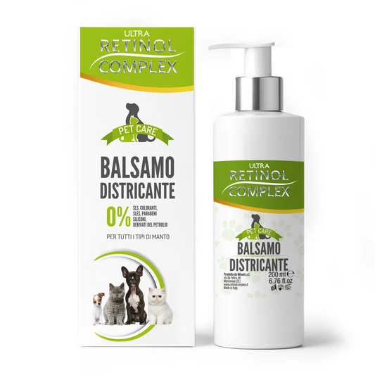 Acondicionador Desenredante para Mascotas 200 ml | Retinol Complex | Perros y Gatos